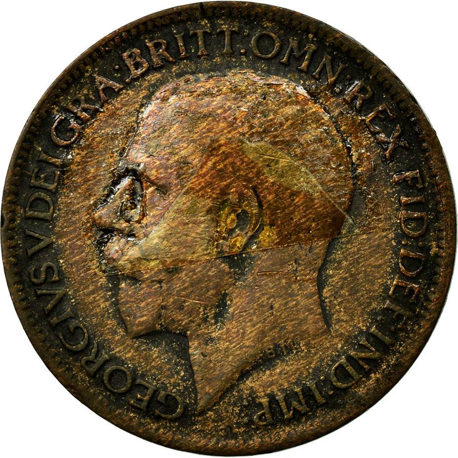 United Kingdom 1 Farthing - George V | Coin KM808 1911 - 1925