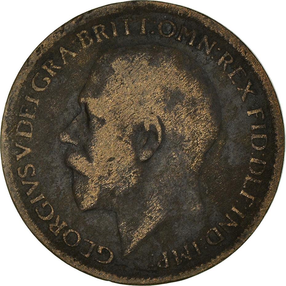 United Kingdom 1 Farthing - George V | Coin KM808 1911 - 1925