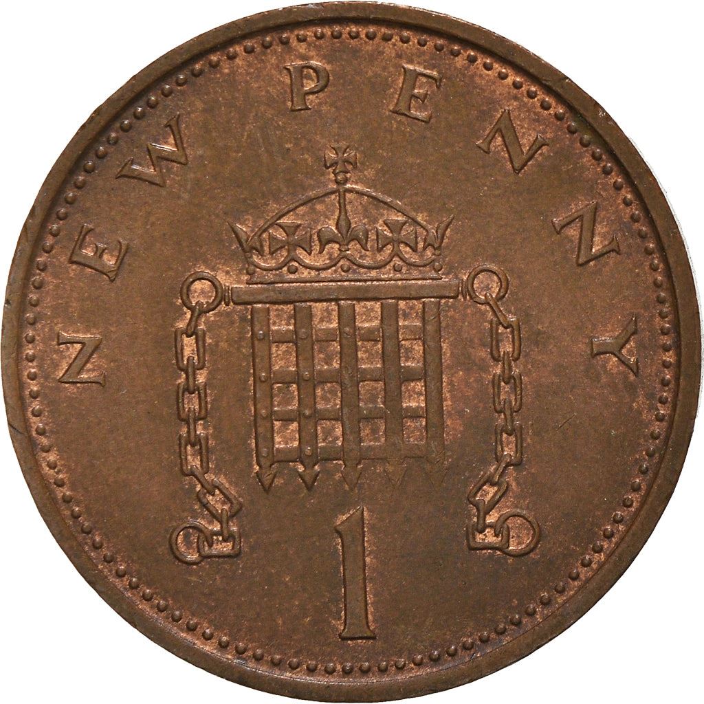 United Kingdom 1 New Penny - Elizabeth II 2nd portrait | Coin KM915 1971 - 1981