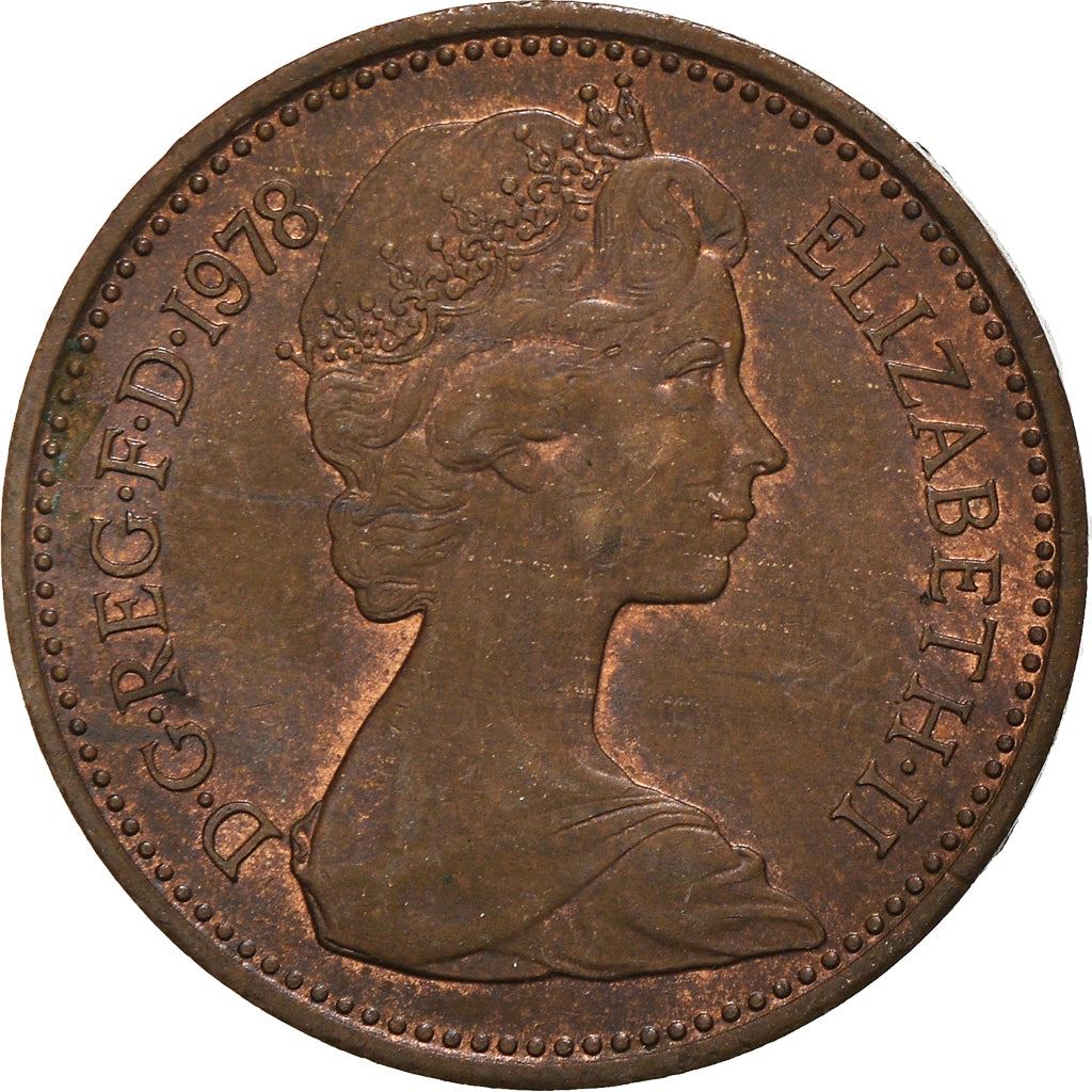 United Kingdom 1 New Penny - Elizabeth II 2nd portrait | Coin KM915 1971 - 1981