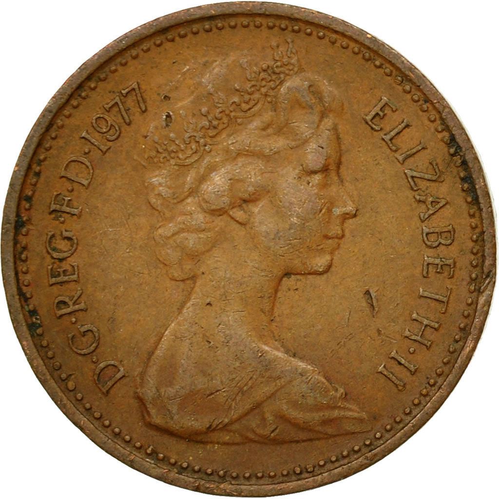 United Kingdom 1 New Penny - Elizabeth II 2nd portrait | Coin KM915 1971 - 1981