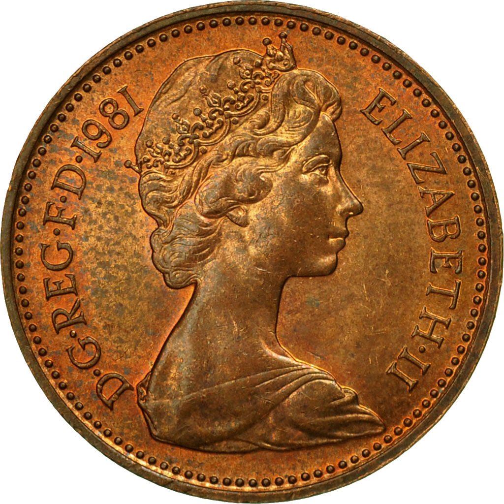 United Kingdom 1 New Penny - Elizabeth II 2nd portrait | Coin KM915 1971 - 1981