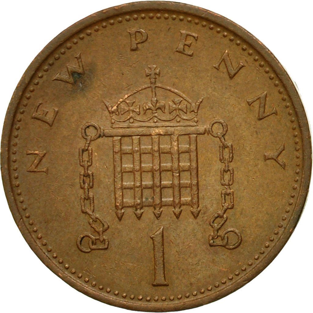 United Kingdom 1 New Penny - Elizabeth II 2nd portrait | Coin KM915 1971 - 1981