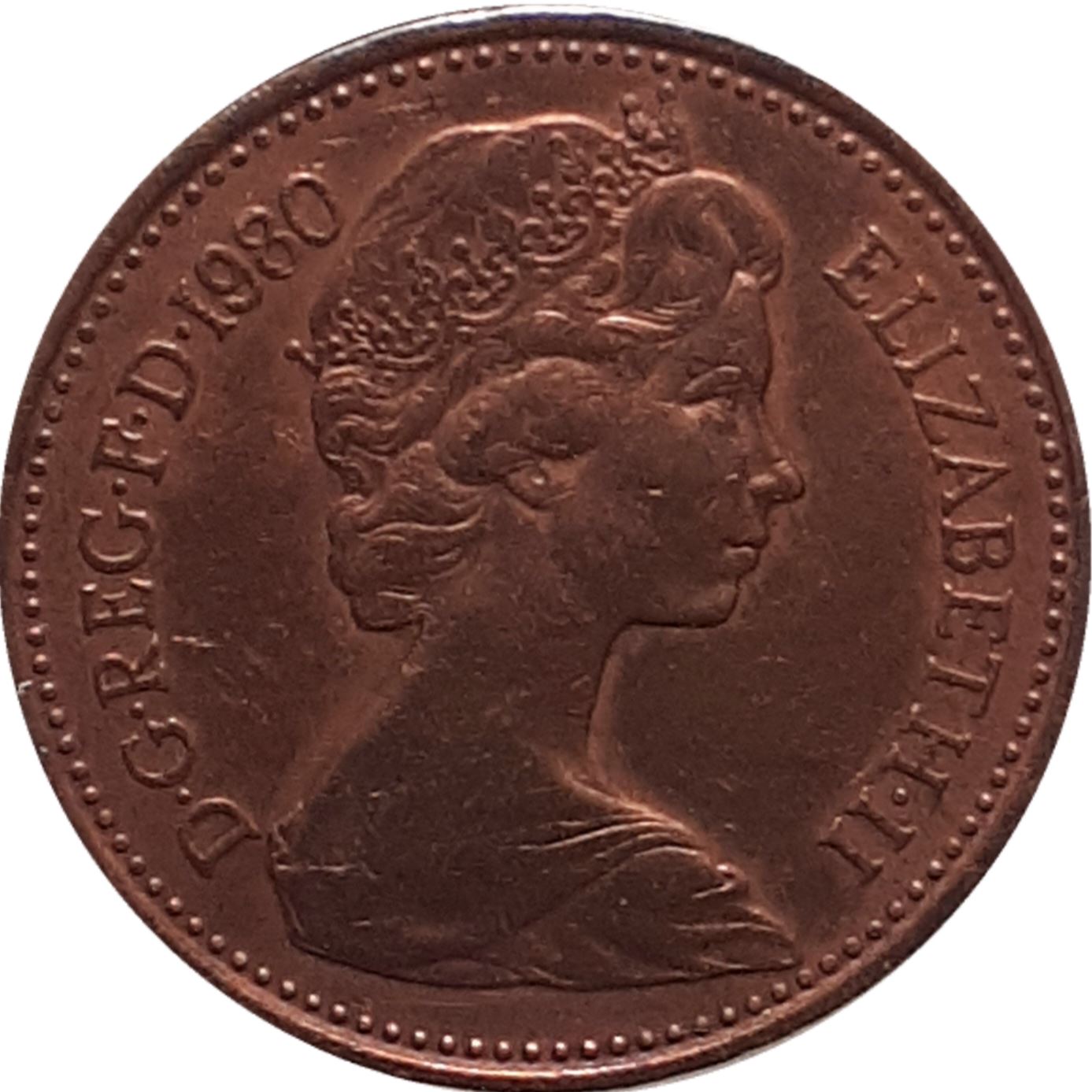 United Kingdom 1 New Penny - Elizabeth II 2nd portrait | Coin KM915 1971 - 1981