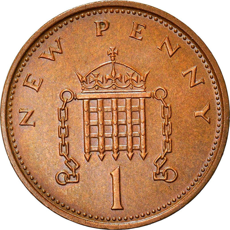 United Kingdom 1 New Penny - Elizabeth II 2nd portrait | Coin KM915 1971 - 1981