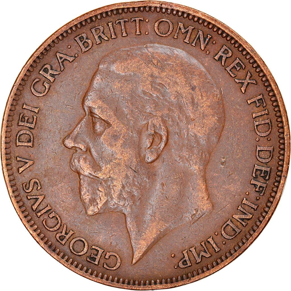 United Kingdom 1 Penny Coin | George V modified effigy | 1926 - 1927