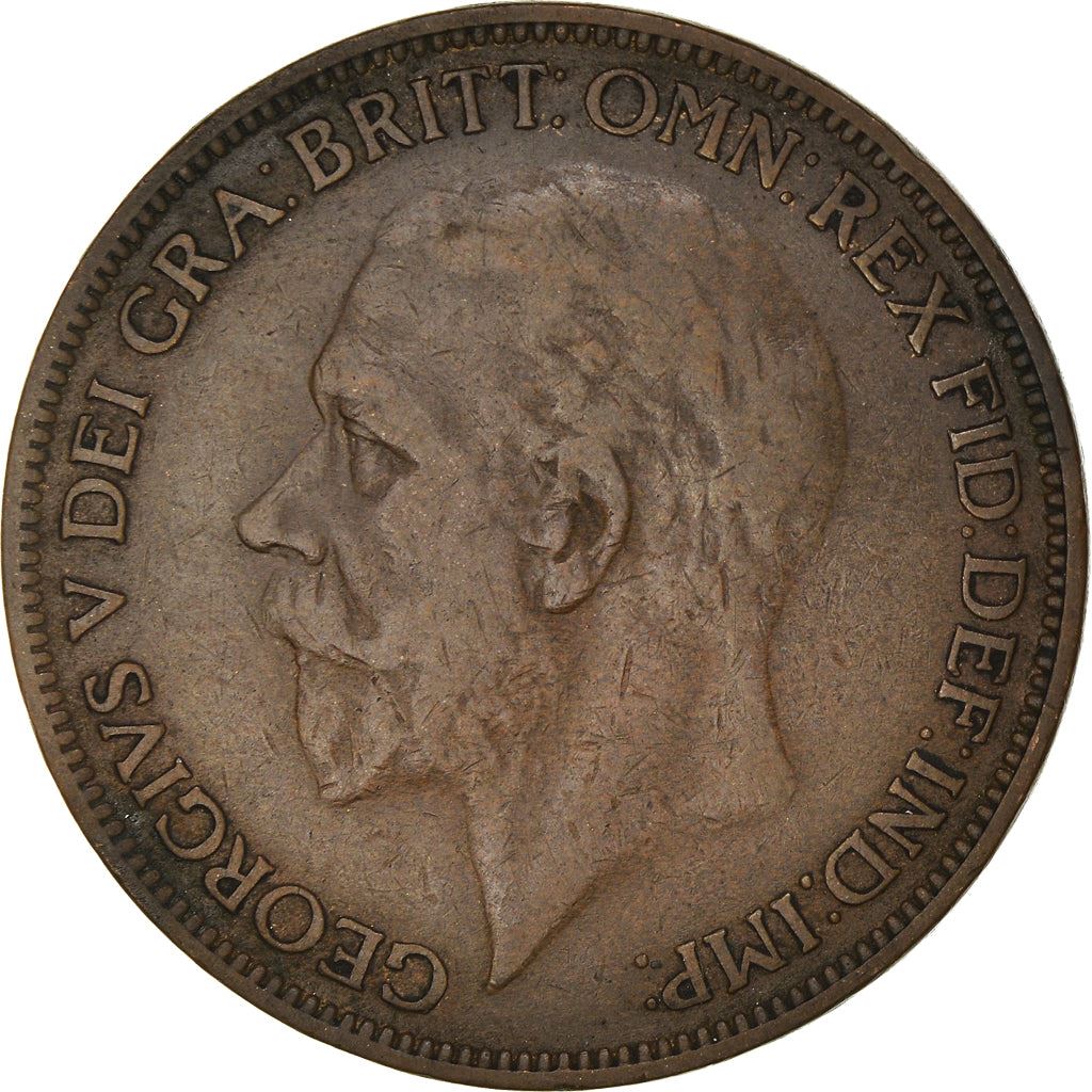 United Kingdom 1 Penny Coin | George V modified effigy | 1926 - 1927