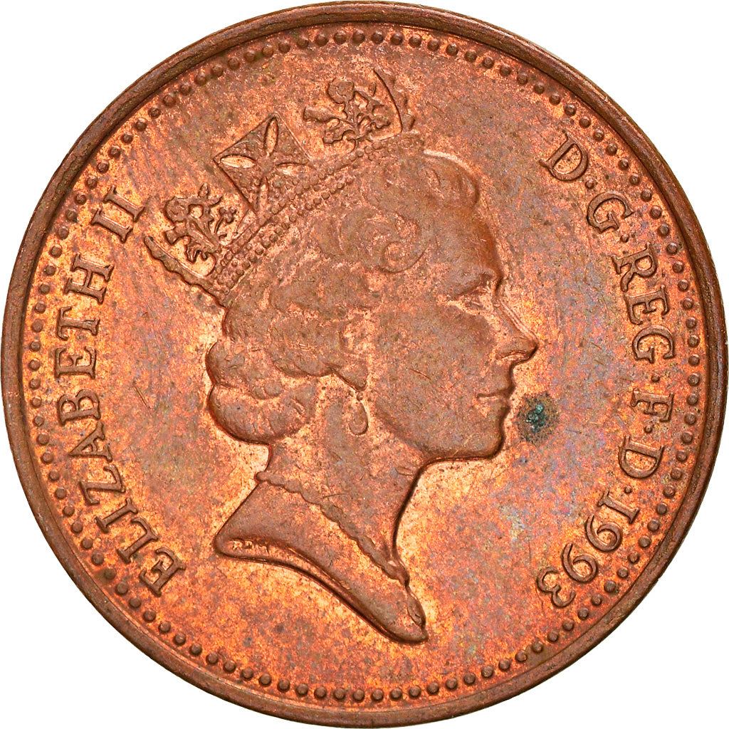 United Kingdom 1 Penny - Elizabeth II 3rd portrait | magnetic | Coin KM935a 1992 - 1997