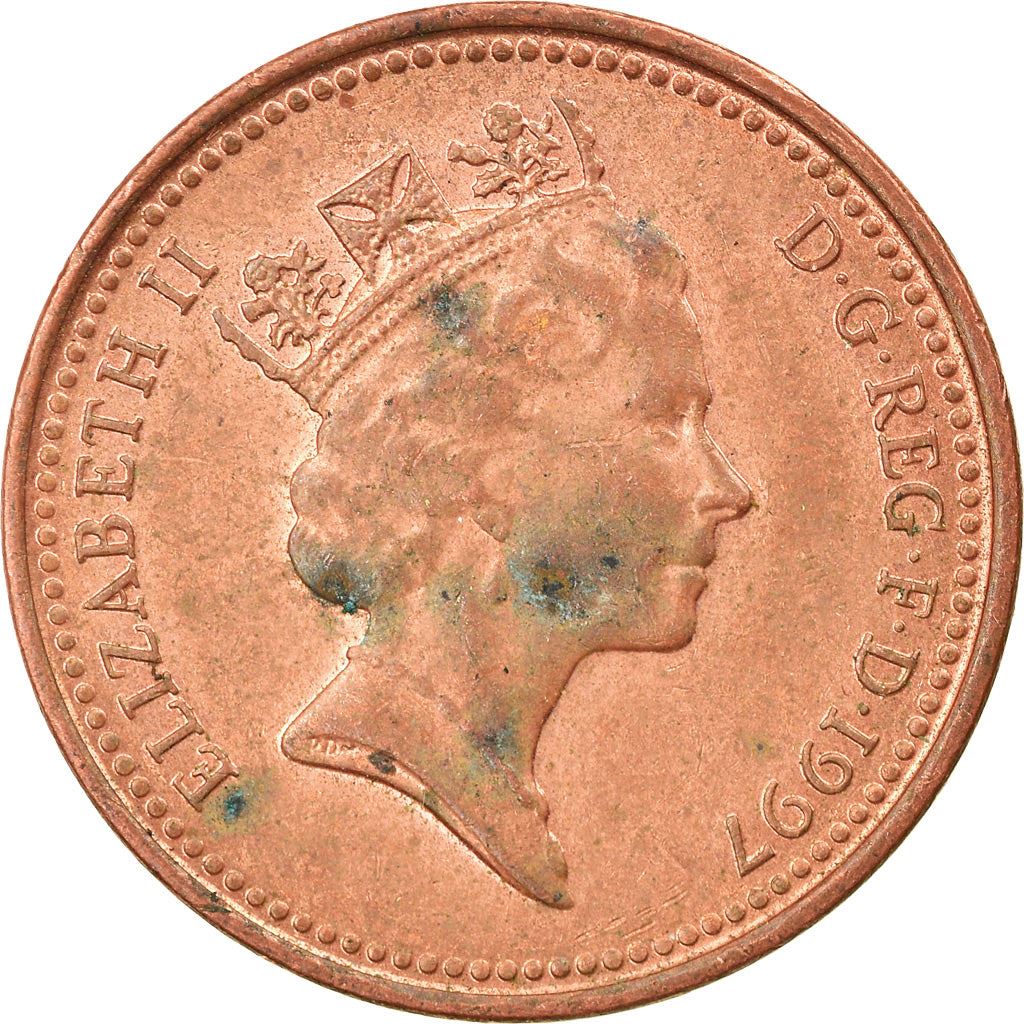 United Kingdom 1 Penny - Elizabeth II 3rd portrait | magnetic | Coin KM935a 1992 - 1997