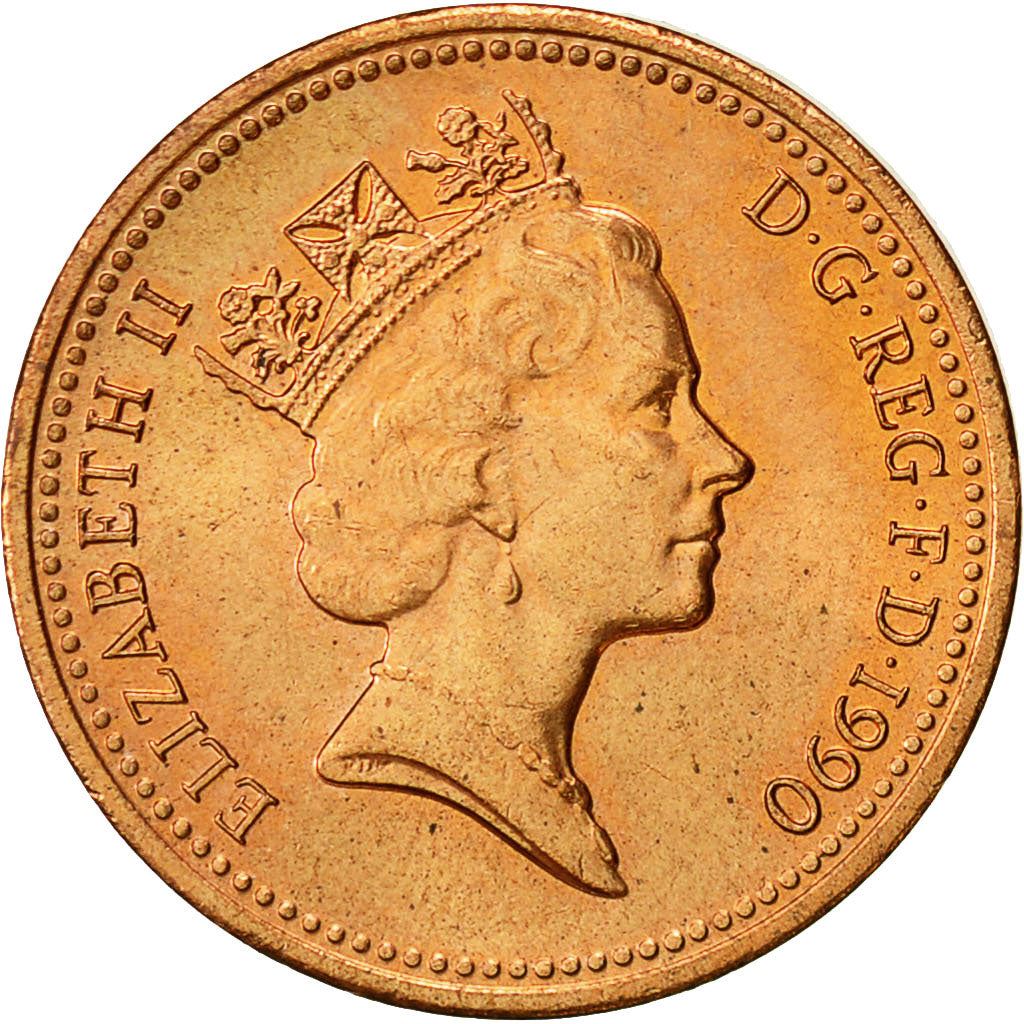 United Kingdom 1 Penny - Elizabeth II 3rd portrait | non-magnetic | Coin KM935 1985 - 1992