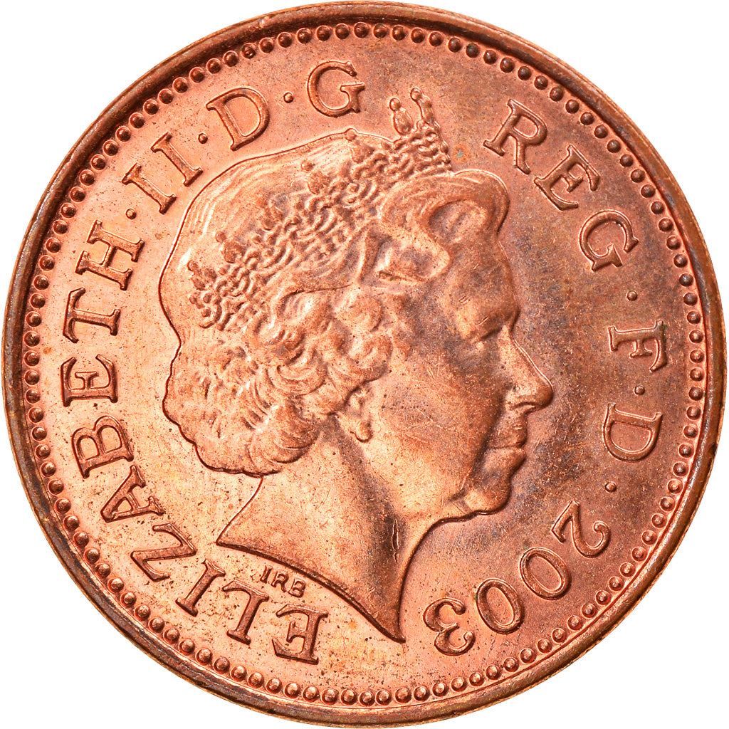 United Kingdom 1 Penny - Elizabeth II 4th portrait | magnetic | Coin KM986 1998 - 2008