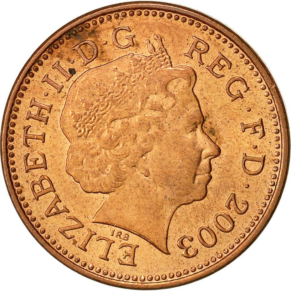 United Kingdom 1 Penny - Elizabeth II 4th portrait | magnetic | Coin KM986 1998 - 2008