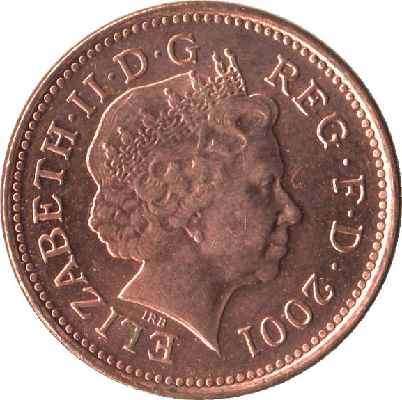 United Kingdom 1 Penny - Elizabeth II 4th portrait | magnetic | Coin KM986 1998 - 2008