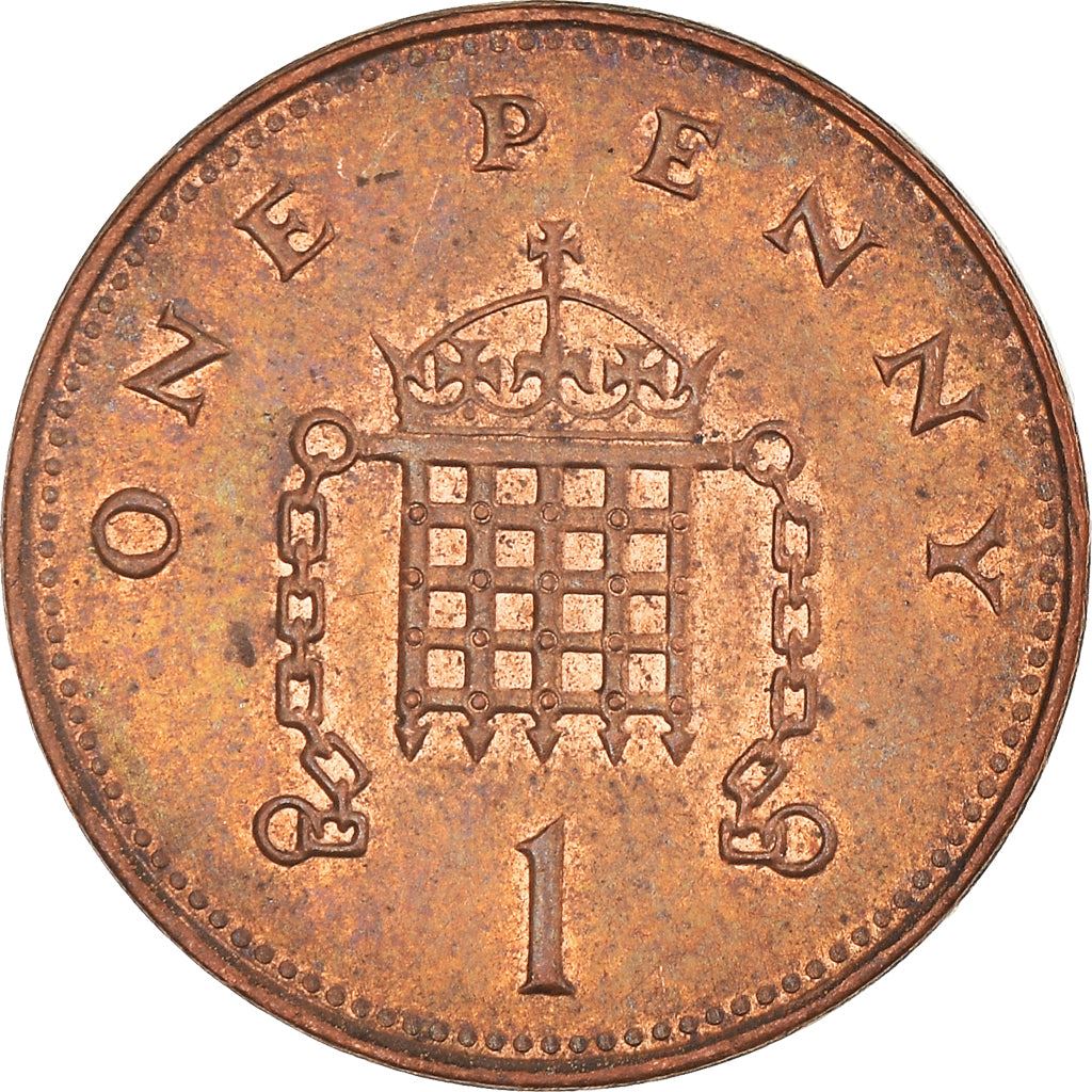 United Kingdom 1 Penny - Elizabeth II 4th portrait | non-magnetic, set issue | Coin KM986a 1999