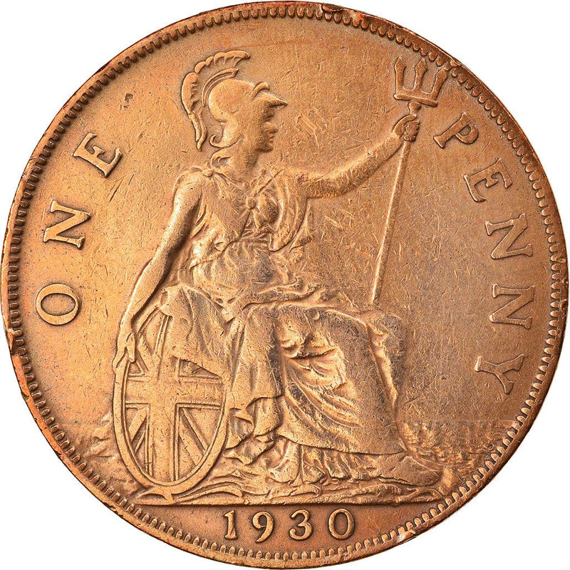 United Kingdom 1 Penny - George V smaller portrait | Coin KM838 1928 - 1936