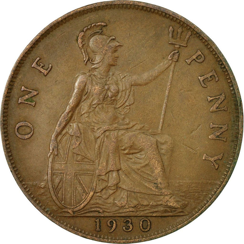 United Kingdom 1 Penny - George V smaller portrait | Coin KM838 1928 - 1936