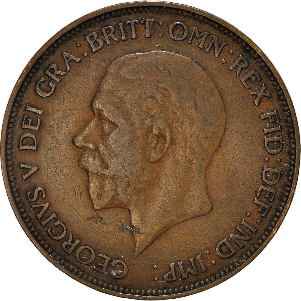 United Kingdom 1 Penny - George V smaller portrait | Coin KM838 1928 - 1936