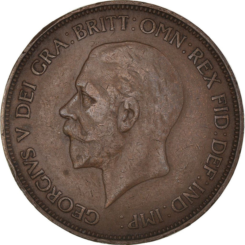 United Kingdom 1 Penny - George V smaller portrait | Coin KM838 1928 - 1936