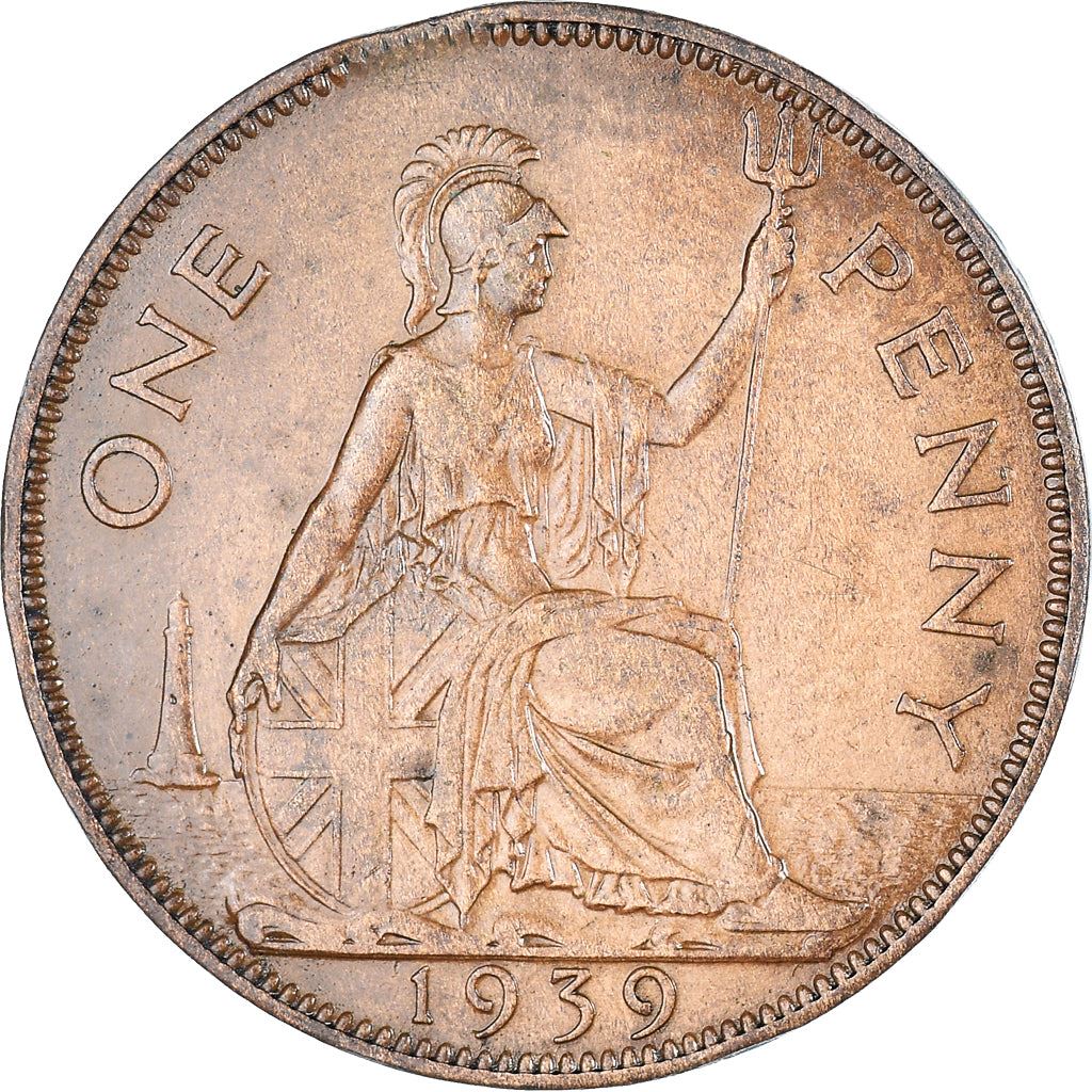 United Kingdom 1 Penny - George VI with 'IND:IMP' | Coin KM845 1937 - 1948