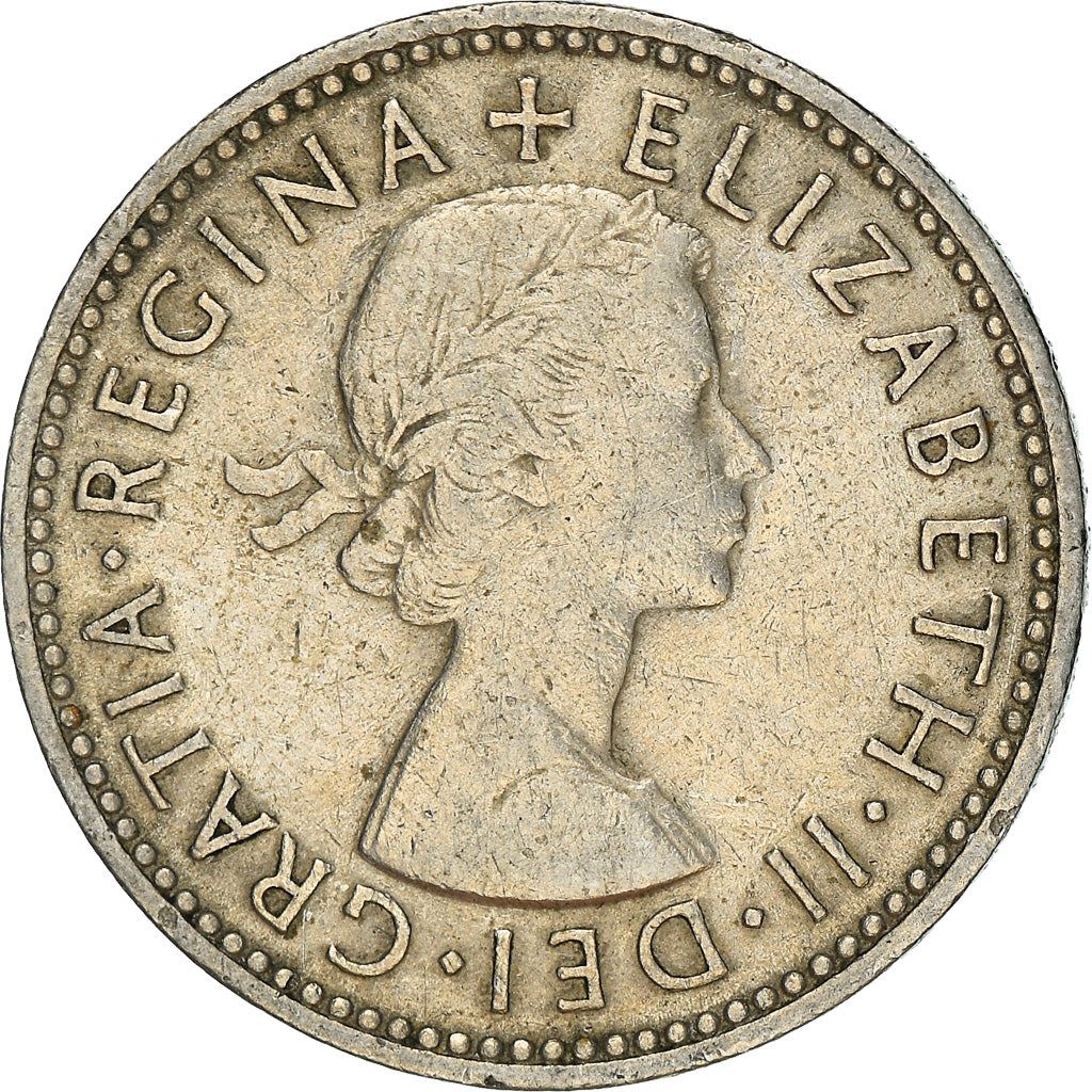 United Kingdom 1 Shilling - Elizabeth II English shield | no 'BRITT:OMN' | Coin KM904 1954 - 1970