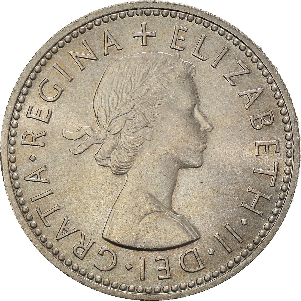 United Kingdom 1 Shilling - Elizabeth II English shield | no 'BRITT:OMN' | Coin KM904 1954 - 1970