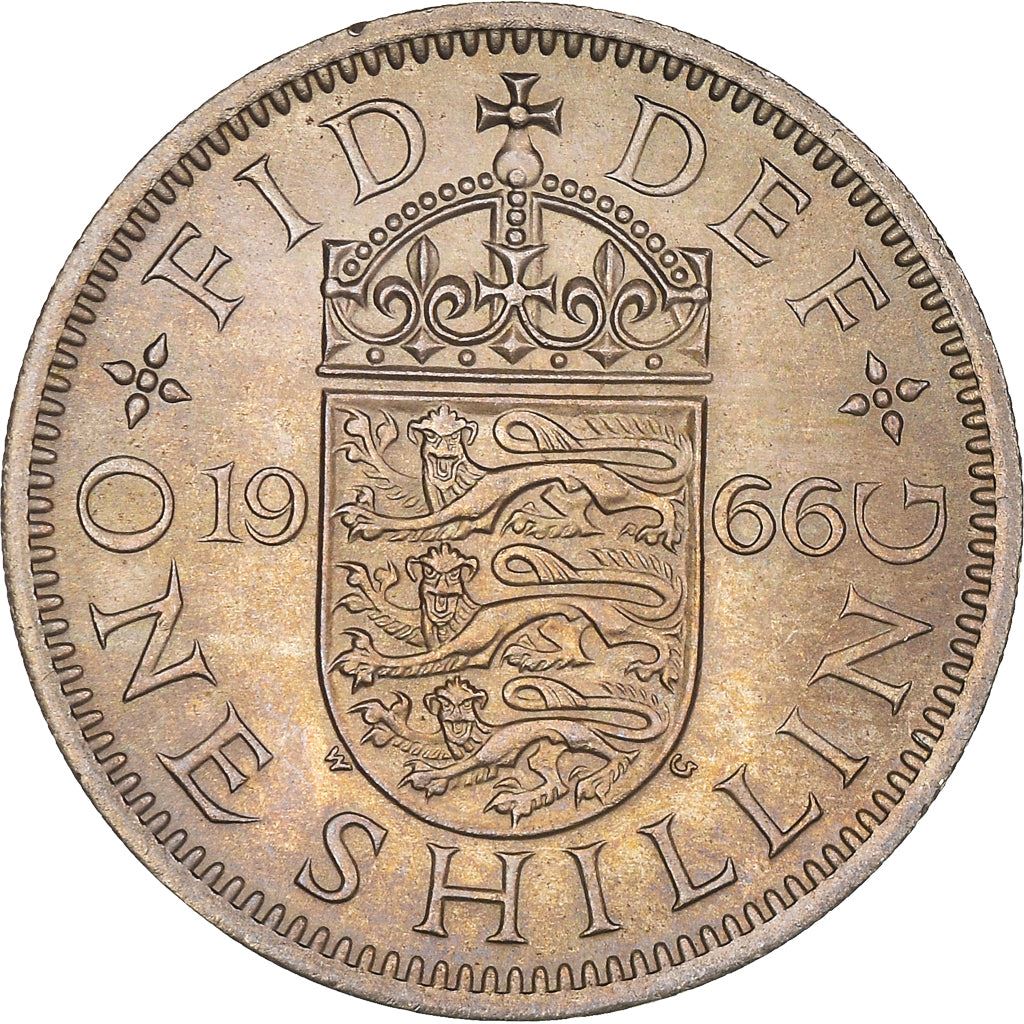 United Kingdom 1 Shilling - Elizabeth II Scottish shield | no 'BRITT:OMN' | Coin KM905 1954 - 1970