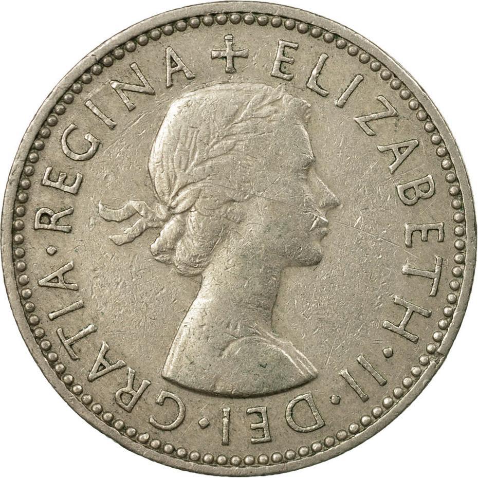 United Kingdom 1 Shilling - Elizabeth II Scottish shield | no 'BRITT:OMN' | Coin KM905 1954 - 1970