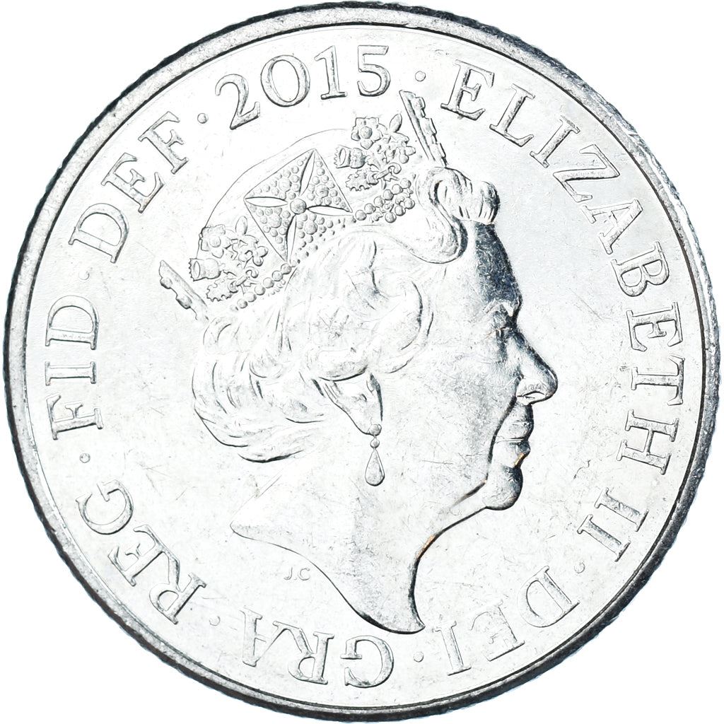 United Kingdom 10 Pence Coin | Elizabeth II 5th portrait | Royal Shield | 2015 - 2021