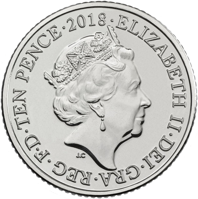 United Kingdom | 10 Pence Coin | Elizabeth II | Yeoman Warder | 2018 - 2019