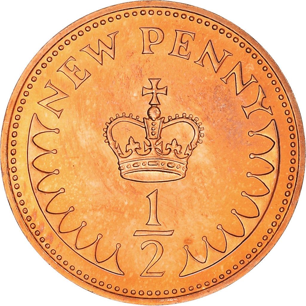 United Kingdom ½ New Penny - Elizabeth II 2nd portrait | Coin KM914 1971 - 1981