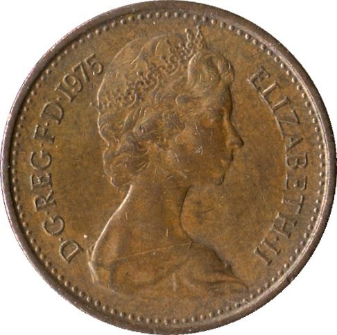 United Kingdom ½ New Penny - Elizabeth II 2nd portrait | Coin KM914 1971 - 1981