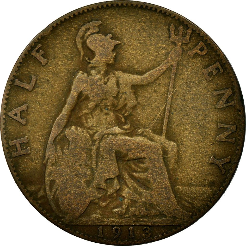 United Kingdom ½ Penny - George V | Coin KM809 1911 - 1925