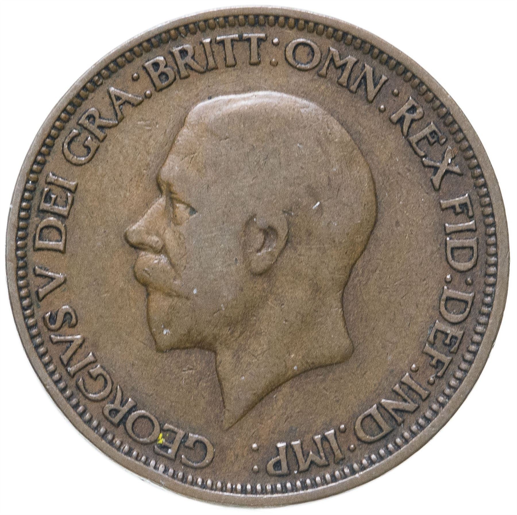 United Kingdom ½ Penny - George V smaller portrait | Coin KM837 1928 - 1936