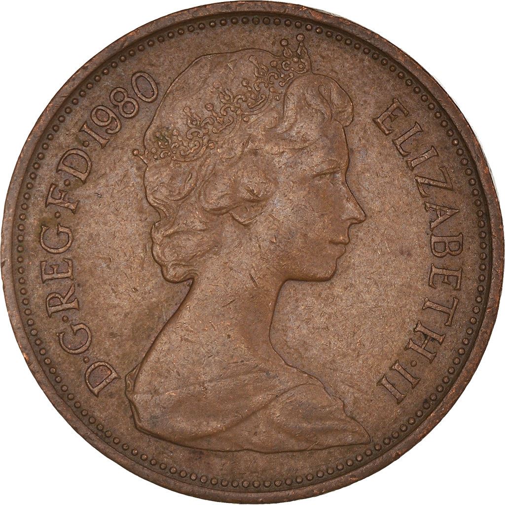 United Kingdom 2 New Pence - Elizabeth II 2nd portrait | Coin KM916 1971 - 1981