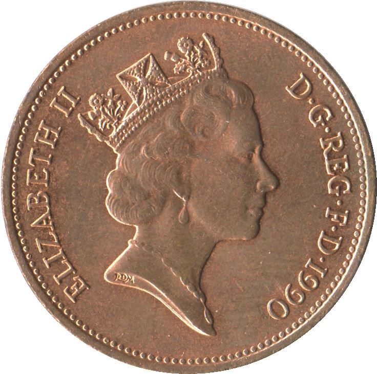 United Kingdom 2 Pence - Elizabeth II 3rd portrait | non-magnetic | Coin KM936 1985 - 1992