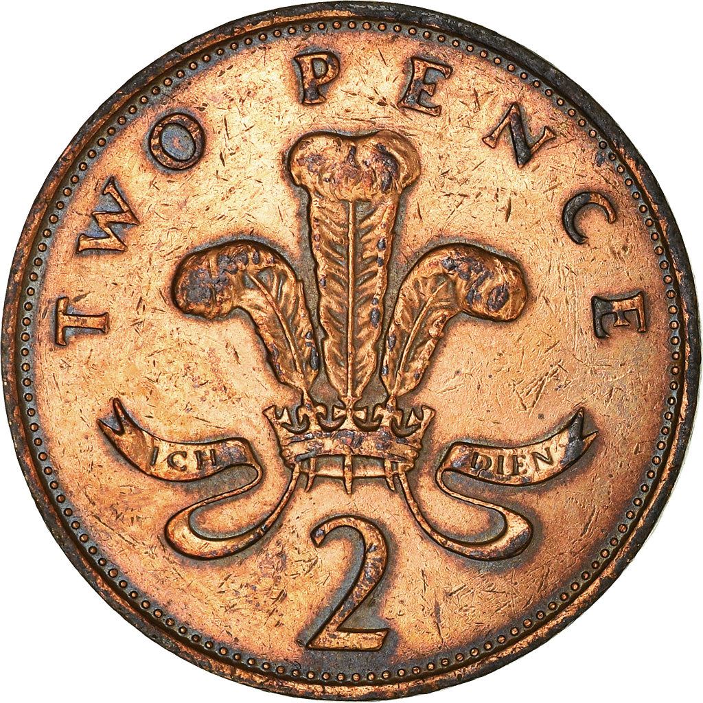 United Kingdom 2 Pence - Elizabeth II 3rd portrait | non-magnetic | Coin KM936 1985 - 1992