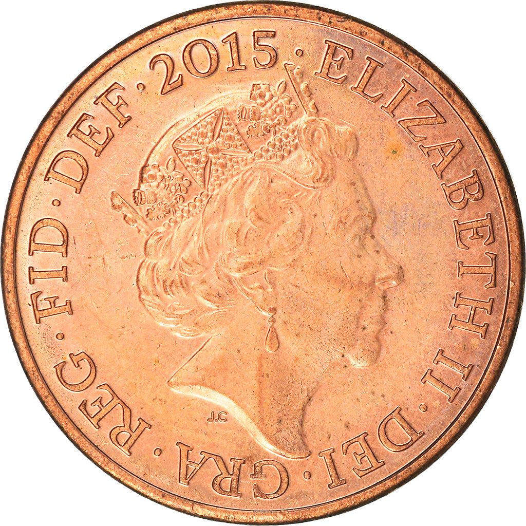 United Kingdom 2 Pence - Elizabeth II 4th portrait | Royal Shield | Coin KM1108 2008 - 2015