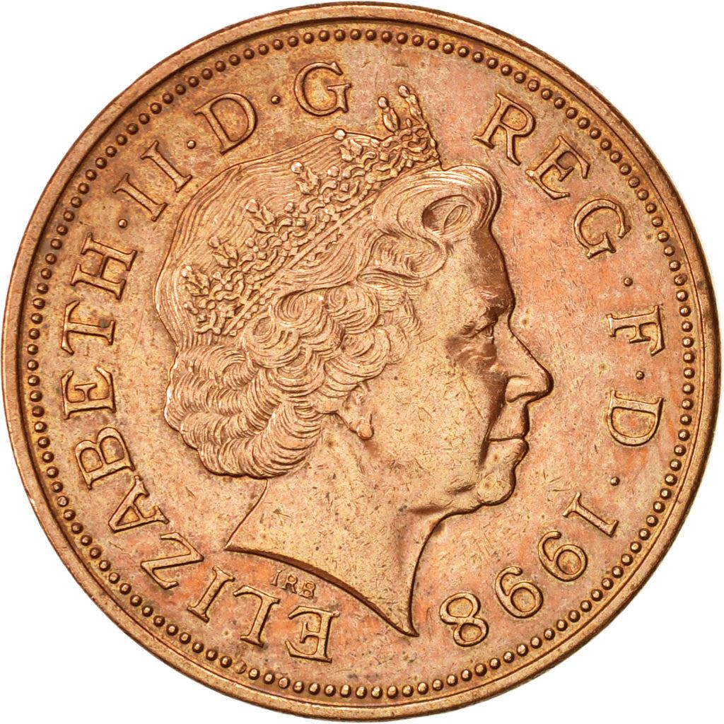 United Kingdom 2 Pence - Elizabeth II 4th portrait | magnetic | Coin KM987 1998 - 2008