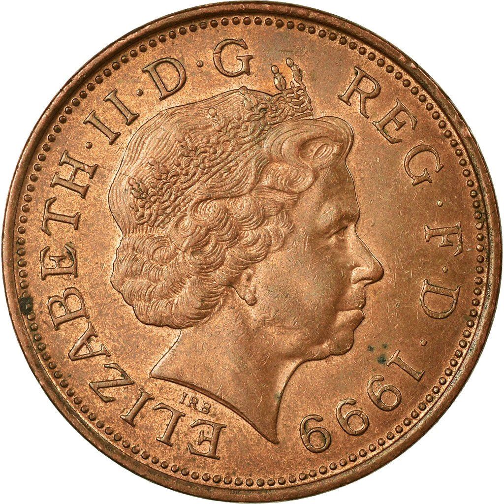 United Kingdom 2 Pence - Elizabeth II 4th portrait | non-magnetic | Coin KM987a 1998 - 1999