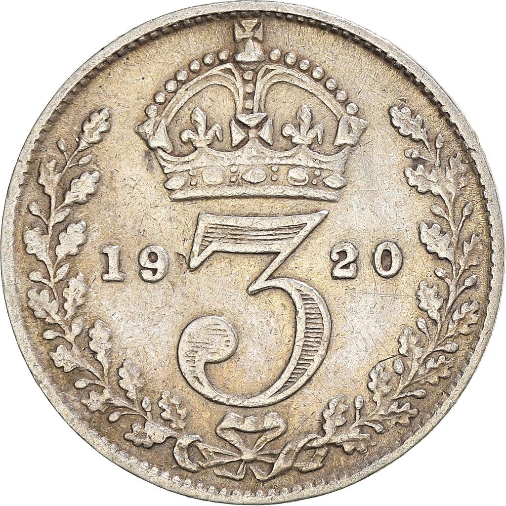 United Kingdom 3 Pence Coin | George V 2nd issue | 1920 - 1927