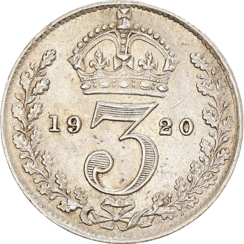 United Kingdom 3 Pence Coin | George V 2nd issue | 1920 - 1927