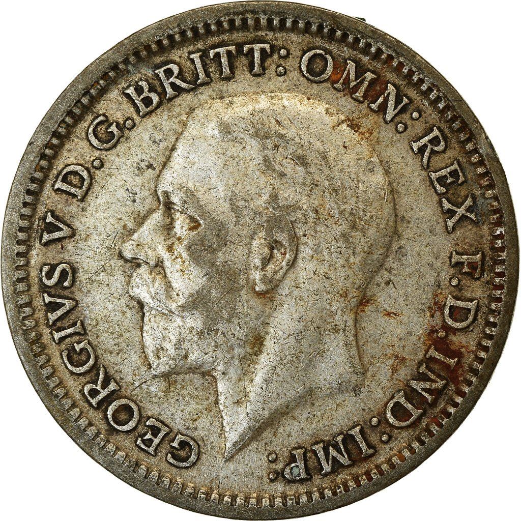 United Kingdom 3 Pence Coin | George V 2nd issue | 1920 - 1927