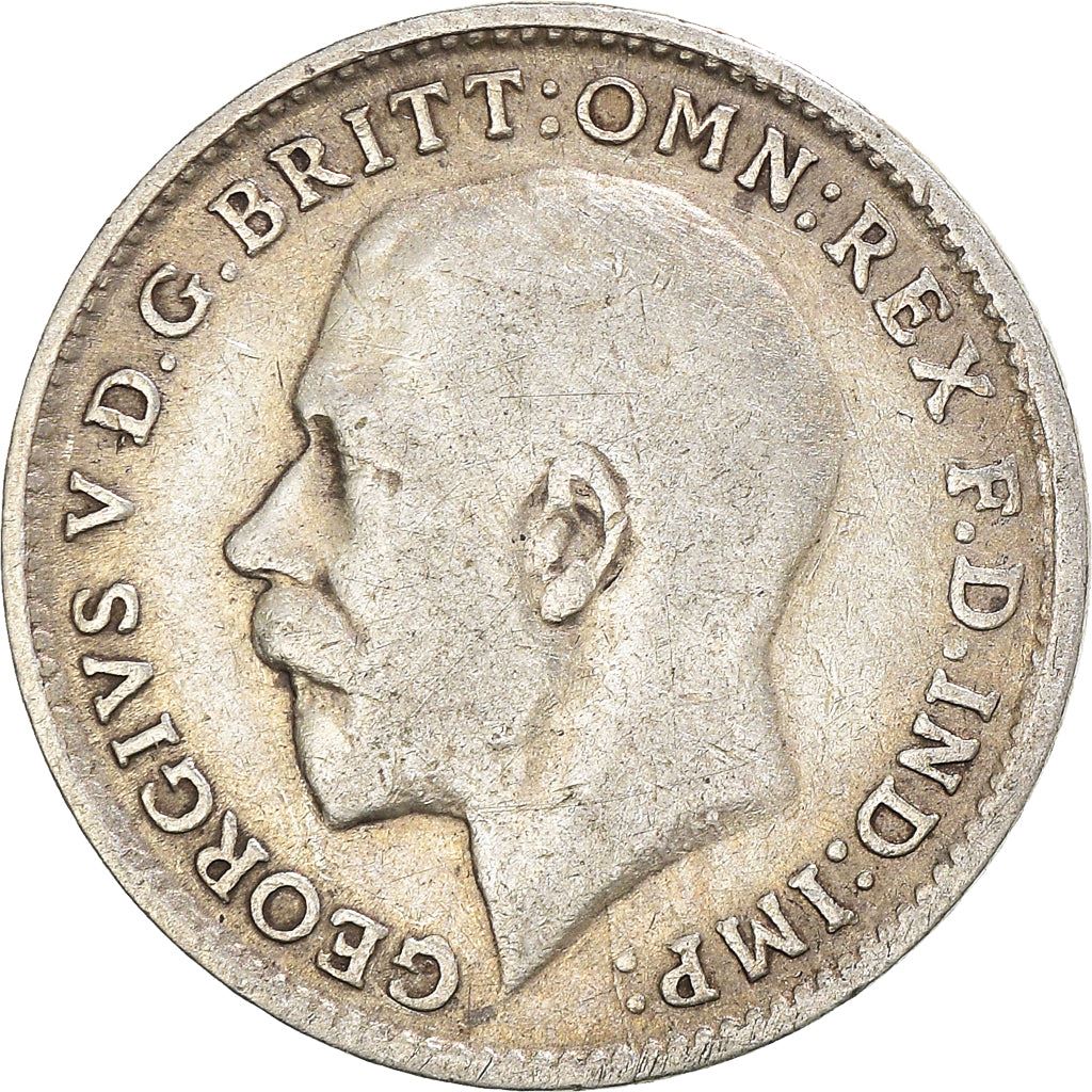 United Kingdom 3 Pence Coin | George V 2nd issue | 1920 - 1927