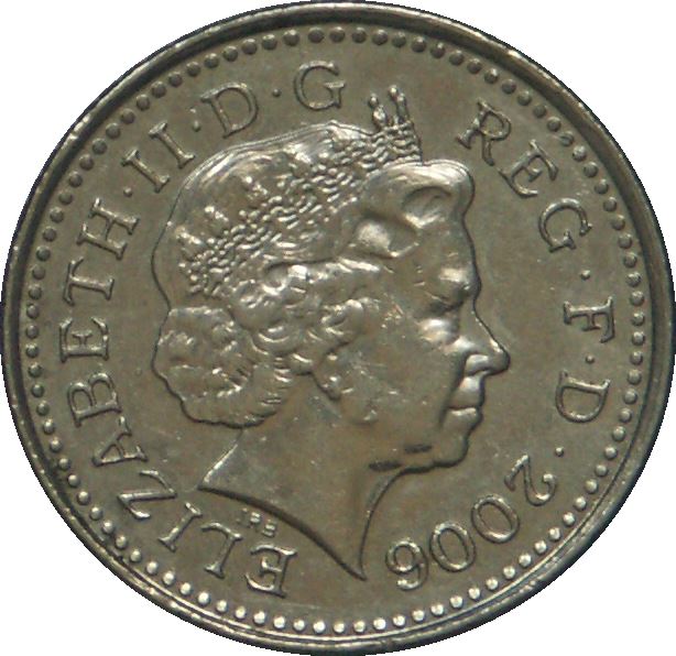 United Kingdom 5 Pence - Elizabeth II 4th portrait | Crowned Thistle | Coin KM988 1998 - 2008