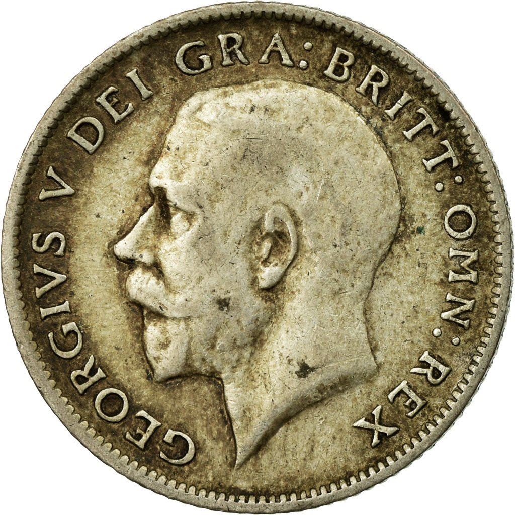 United Kingdom | 6 Pence Coin | KM815a| 1911 - 1920 | Silver 0.925