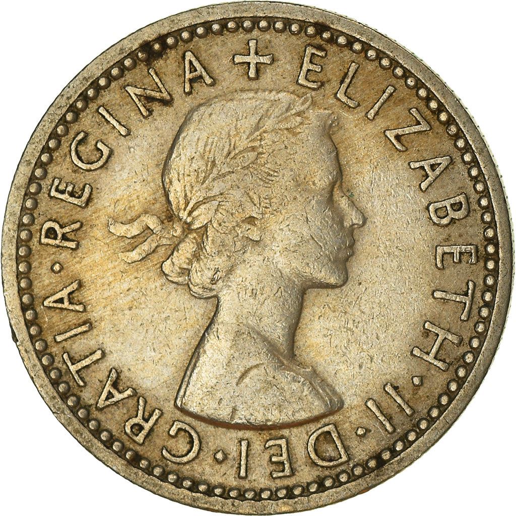 United Kingdom 6 Pence - Elizabeth II 1st portrait | no 'BRITT:OMN' | Coin KM903 1954 - 1970