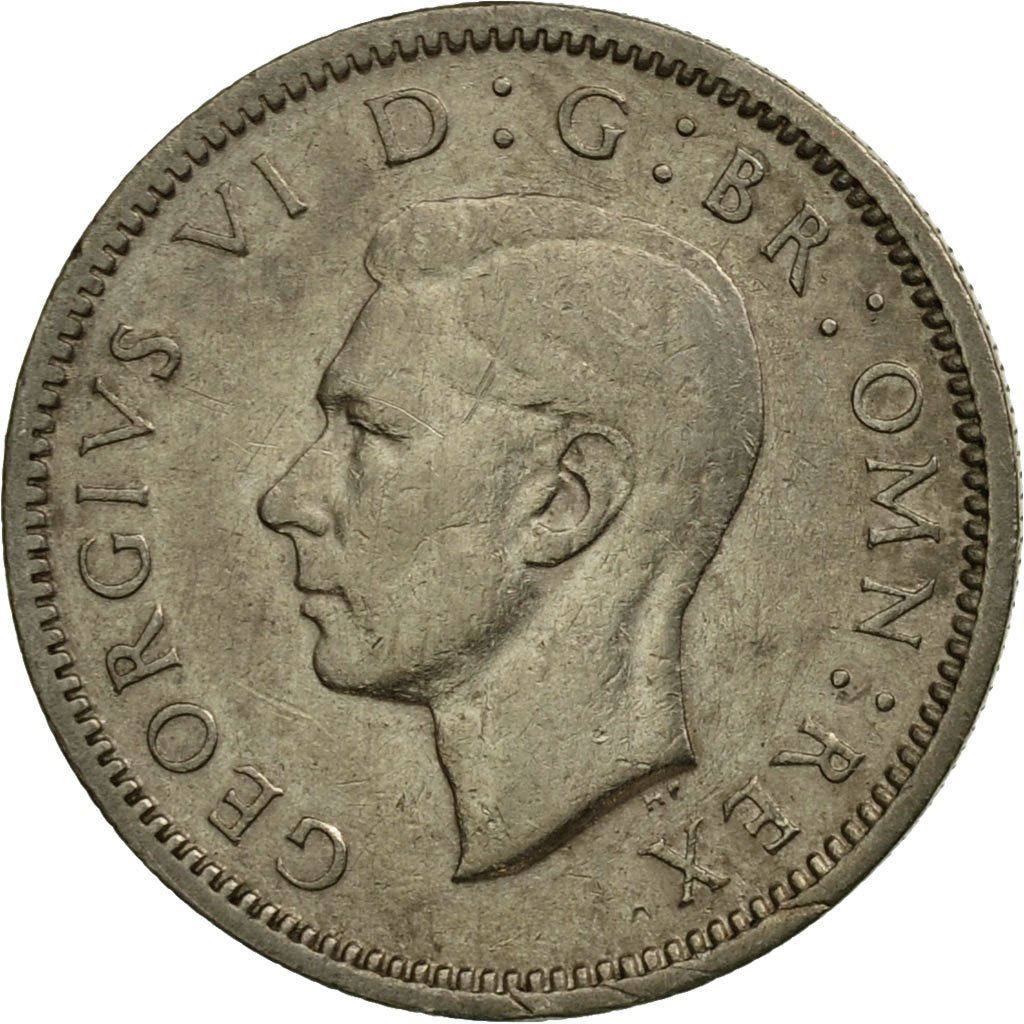 United Kingdom 6 Pence - George VI 3rd coinage | Coin KM875 1949 - 1952