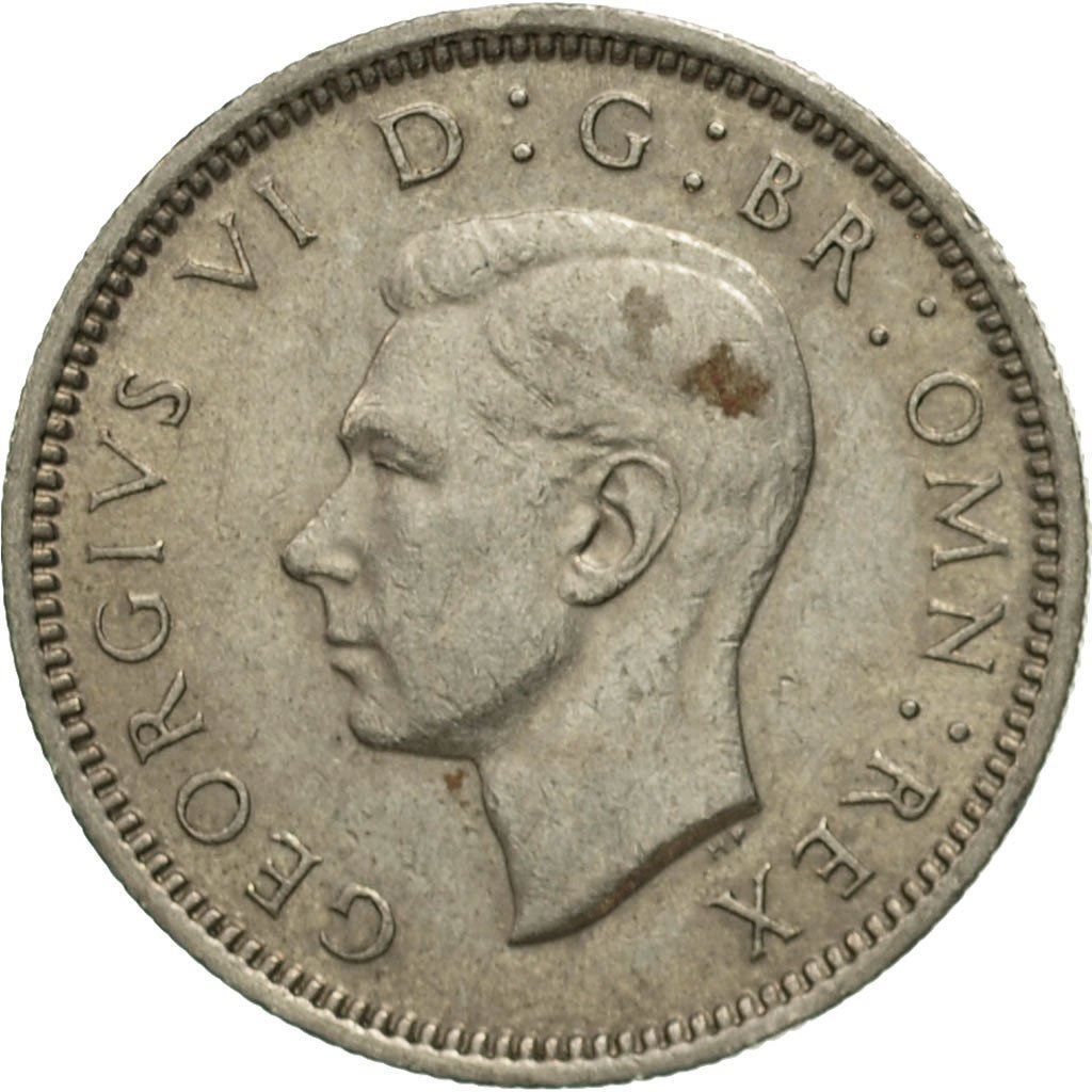 United Kingdom 6 Pence - George VI 3rd coinage | Coin KM875 1949 - 1952