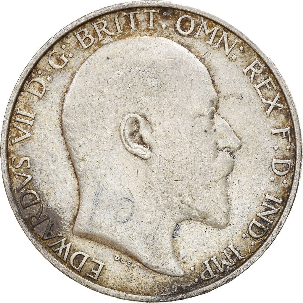 United Kingdom | British 1 Florin Coin | King Edward VII | Silver | Lady Britannia | KM801 | 1902 - 1910