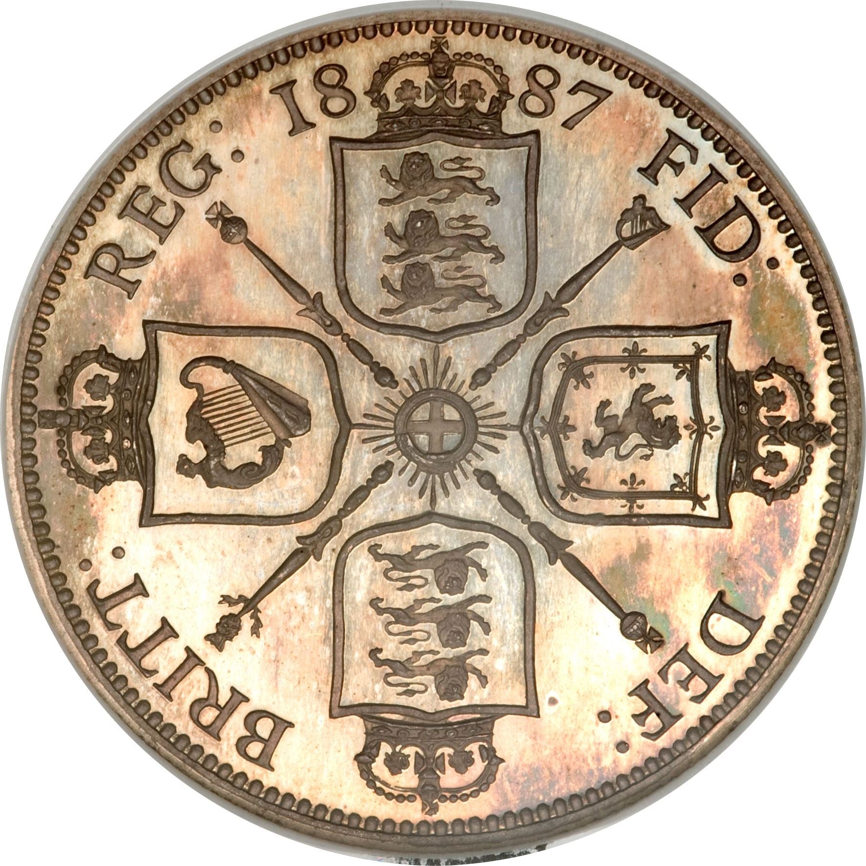 United Kingdom | British 1 Florin Coin | Queen Victoria | KM762 | 1887 - 1892